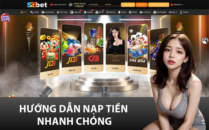 Hướng dẫn nạp tiền nhanh chóng